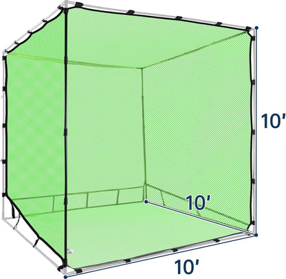 Golf Practice Hitting Nets for Backyard Driving Indoor Use Heavy Duty Practice Golf Driving Nets for Backyard Premium Portable Golf Impact Nets Cages with Frame and Net for Men